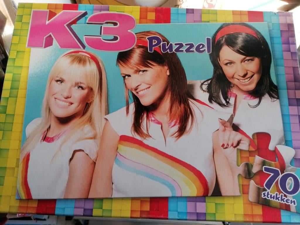 K3 Puzzel Oude Formatie - 70 Stukjes, Ophalen of Verzenden, Meer dan 50 stukjes, Zo goed als nieuw, 6 jaar of ouder