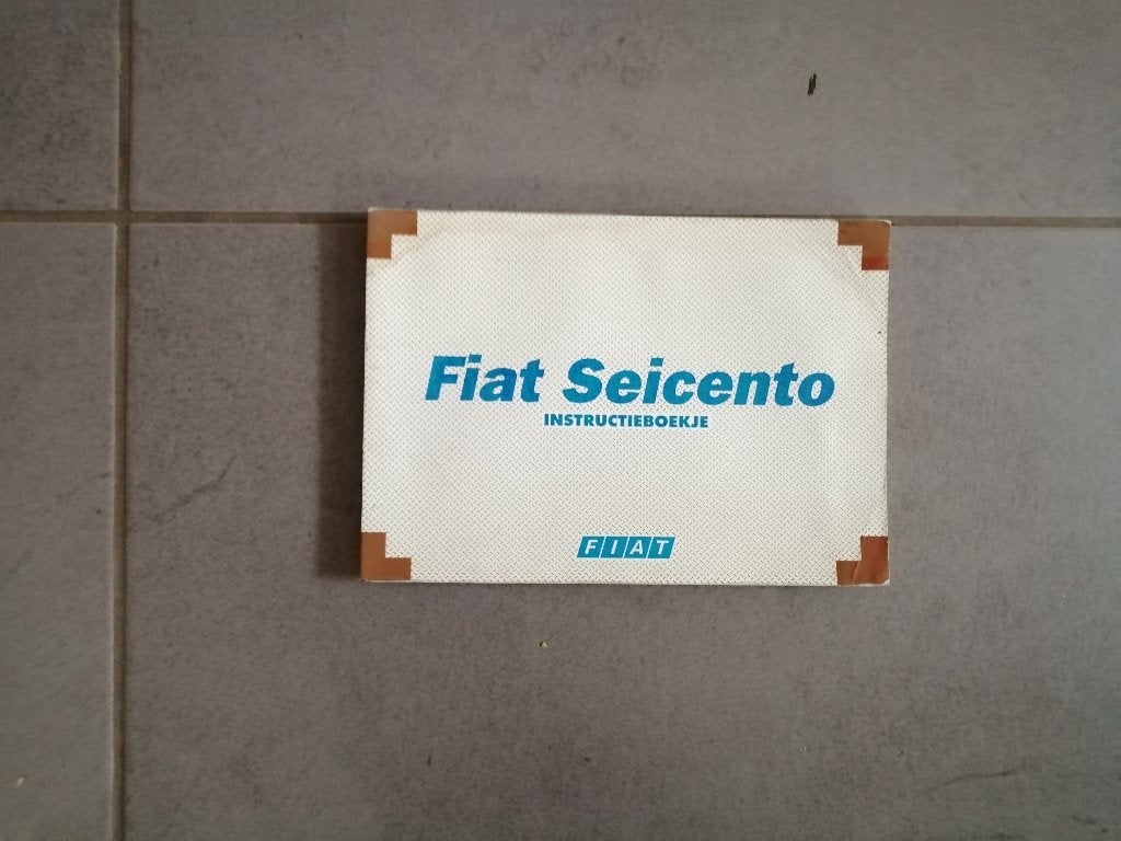 Gebruikershandleiding FIAT SEICENTO type 187  1997/2004, Auto diversen, Handleidingen en Instructieboekjes, Ophalen of Verzenden