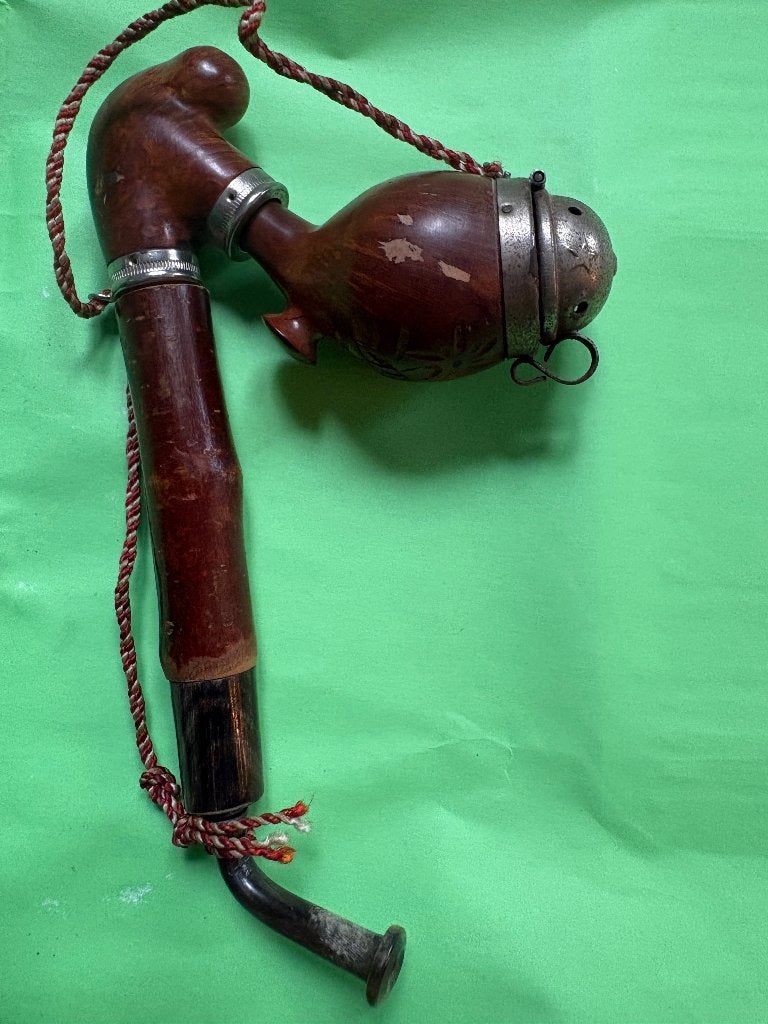 Antiek Authentieke Tiroler Alpenpijp Handgesneden 1900,1908, Ophalen of Verzenden