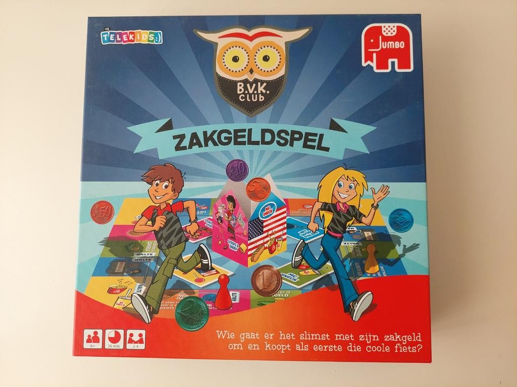 ZAKGELDSPEL, vanaf 6 jaar, Hobby en Vrije tijd, Gezelschapsspellen | Bordspellen, Ophalen of Verzenden, Gebruikt, JUMBO