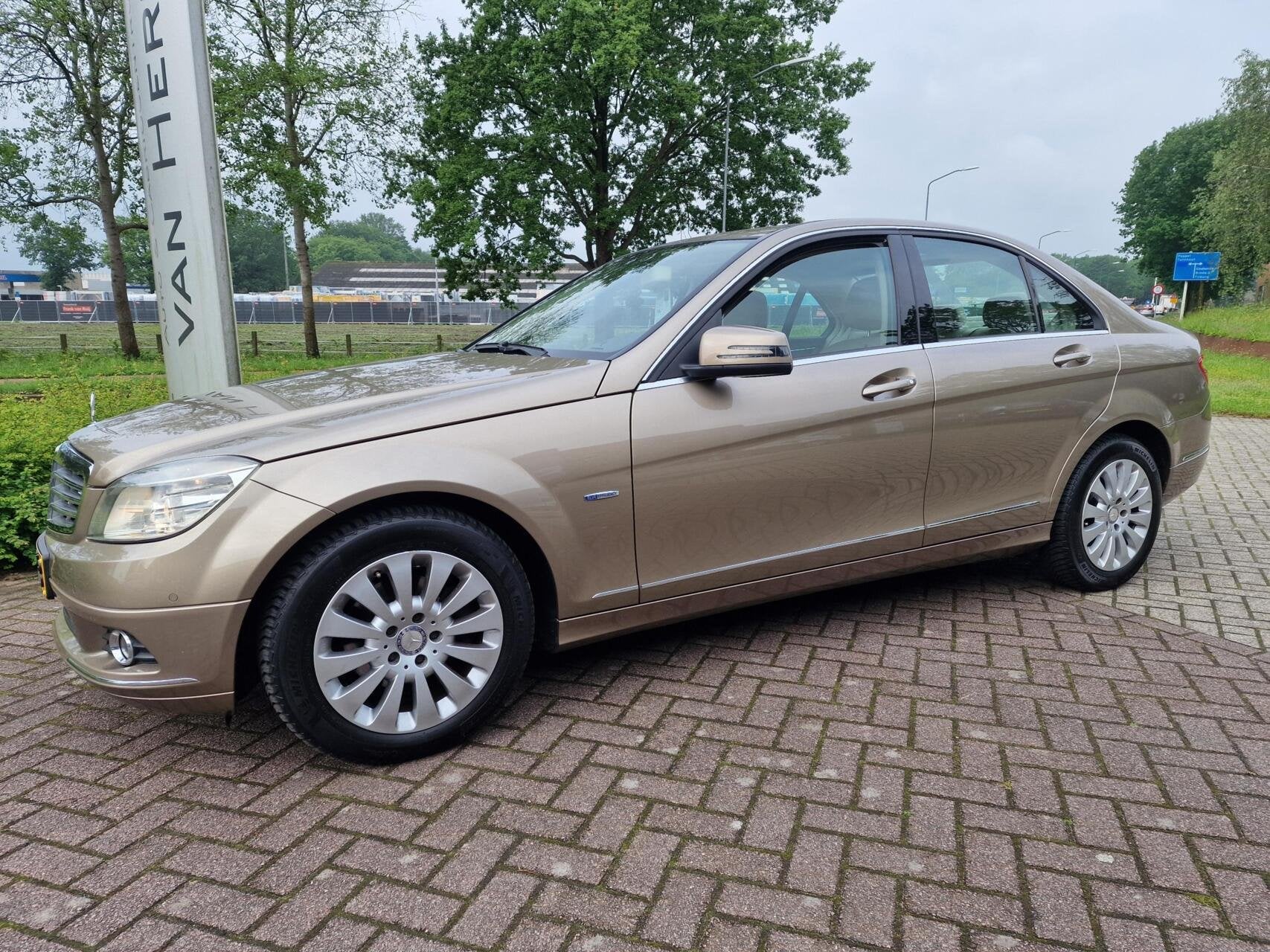 Mercedes C-klasse 200 CDI BlueEFF.Business Edition Elegance, Auto's, Euro 5, Beige, 4 cilinders, Beige