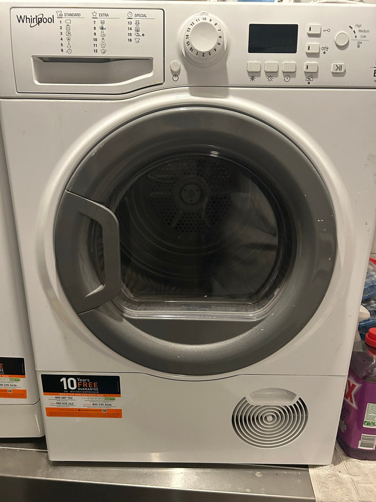 Whirlpool wasdroger, Witgoed en Apparatuur, Wasdrogers, Ophalen, 6 tot 8 kg, Voorlader, Niet werkend