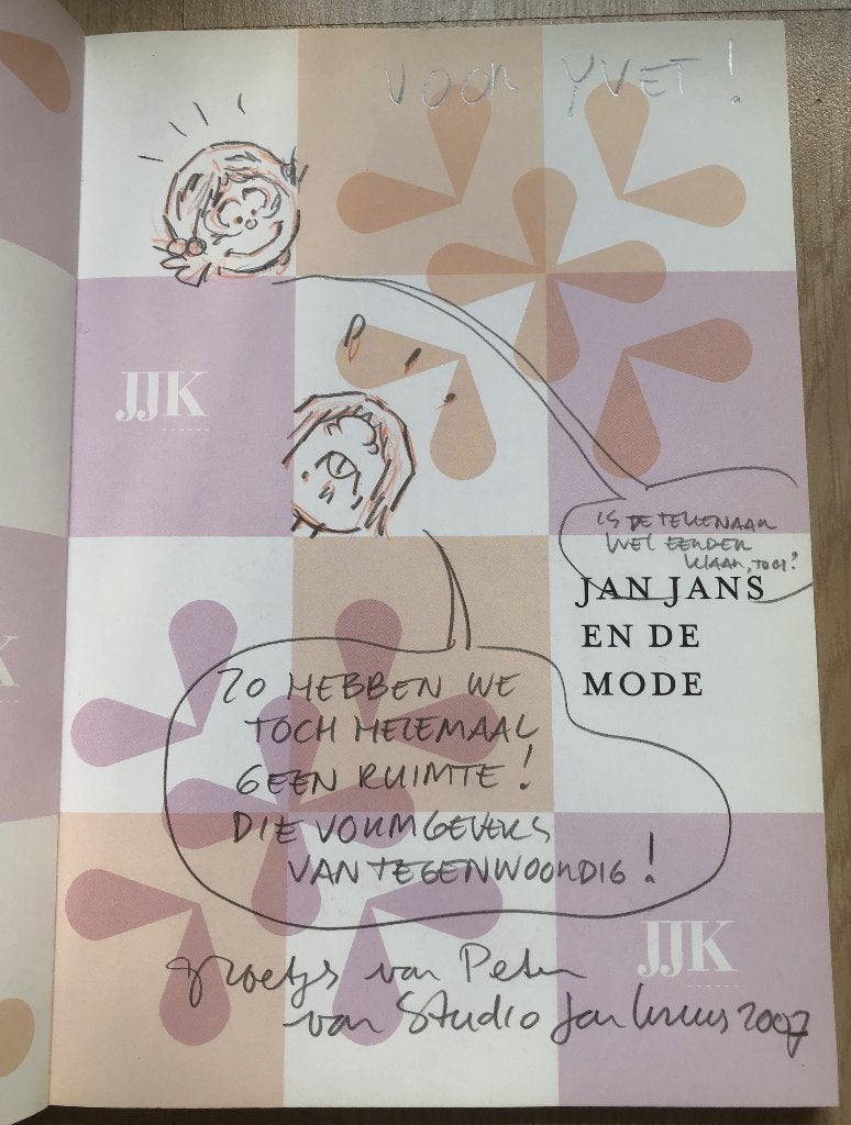 JAN, JANS EN DE MODE - MET FANTEKENING, Eén stripboek, Ophalen of Verzenden, Zo goed als nieuw