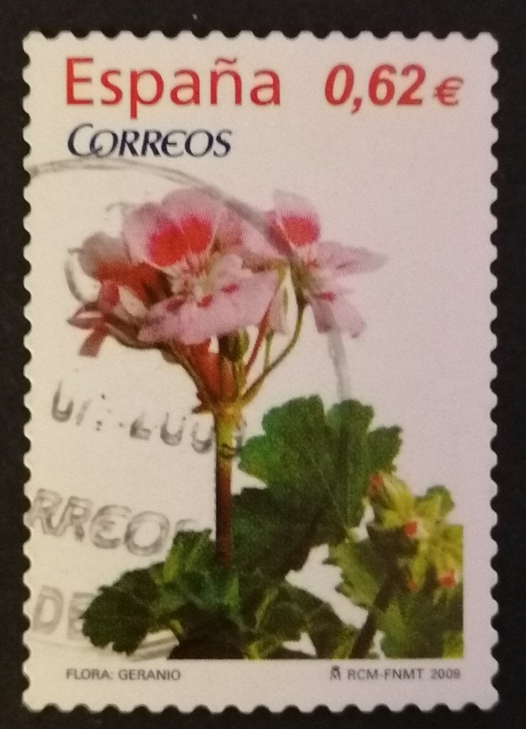 SPANJE - Flora en Fauna (Geranium) 2009, Postzegels en Munten, Postzegels | Europa | Spanje, Verzenden, Gestempeld