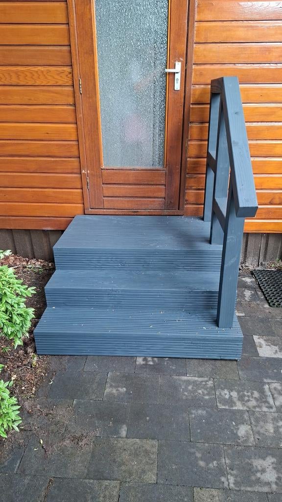Prachtige Douglashouten opstap, Chalet, Tinyhouse, Caravan, Ophalen of Verzenden, Nieuw, Hout