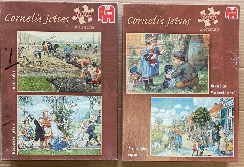 Puzzels van 1000 stukjes, Ophalen of Verzenden, 500 t/m 1500 stukjes, Gebruikt, Legpuzzel