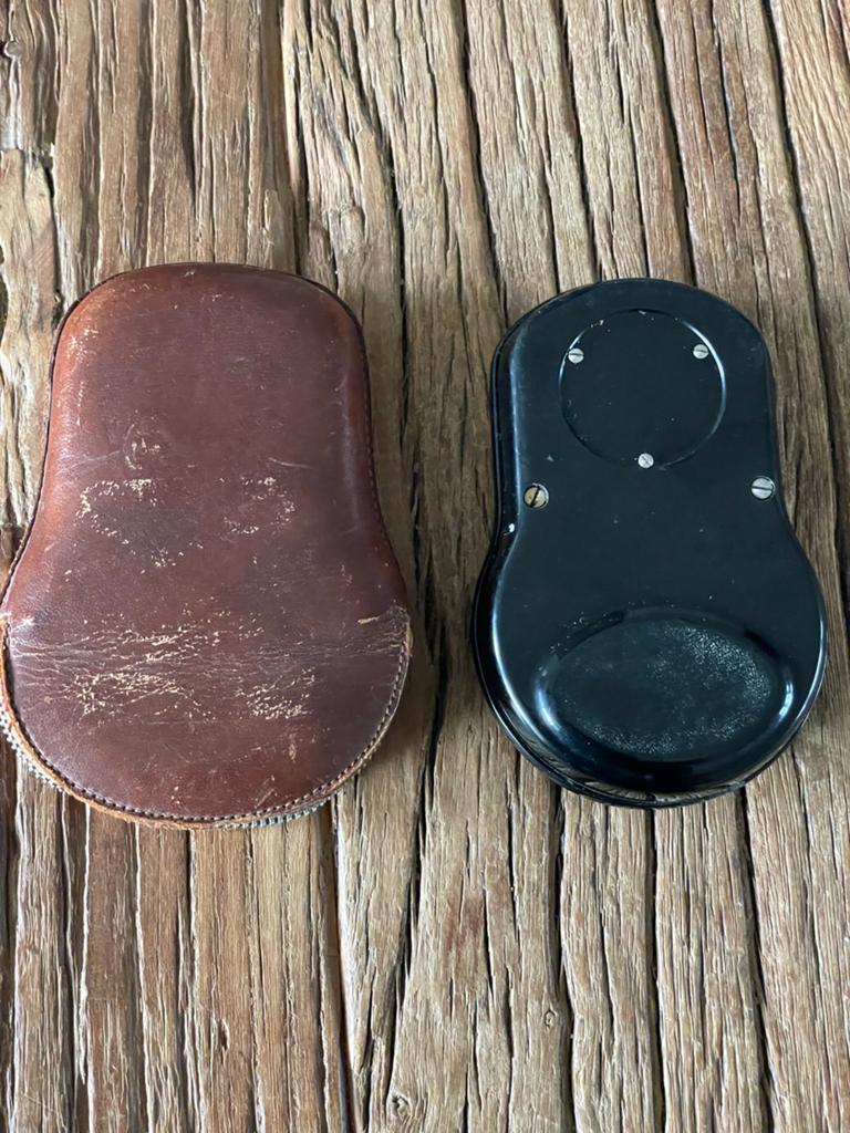 Vintage Bakelieten Lux Meter met Leren Etui, Antiek en Kunst, Ophalen of Verzenden