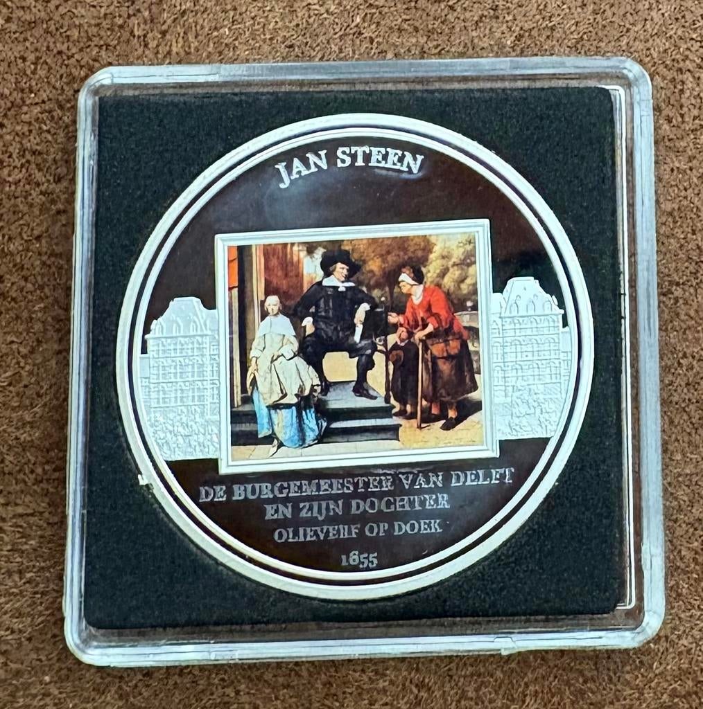 Jan Steen Rijksmuseum Amsterdam munt, Postzegels en Munten, Ophalen of Verzenden, Koningin Wilhelmina, Overige waardes, Losse munt