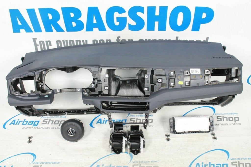 Airbag set Dashboard blauw Volkswagen Polo GTI (2018-heden), Gebruikt, Ophalen of Verzenden