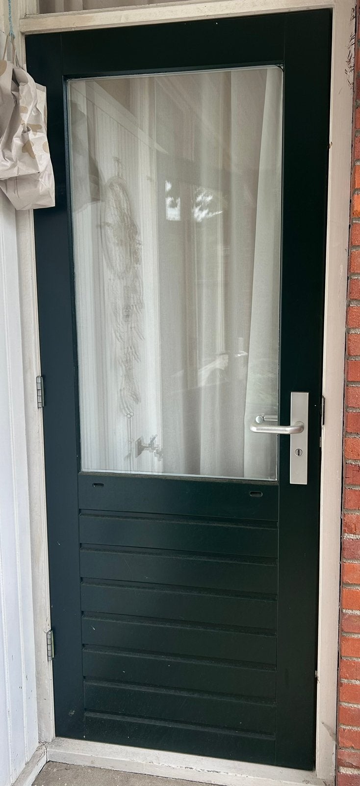 Buitendeur(en) met glas, Ophalen, Gebruikt, 200 tot 215 cm, Glas