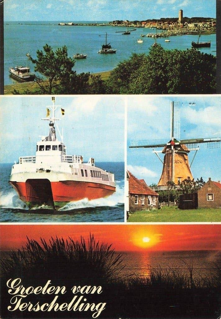 Groeten van Terschelling, Ophalen of Verzenden, 1980 tot heden, Gelopen, Waddeneilanden