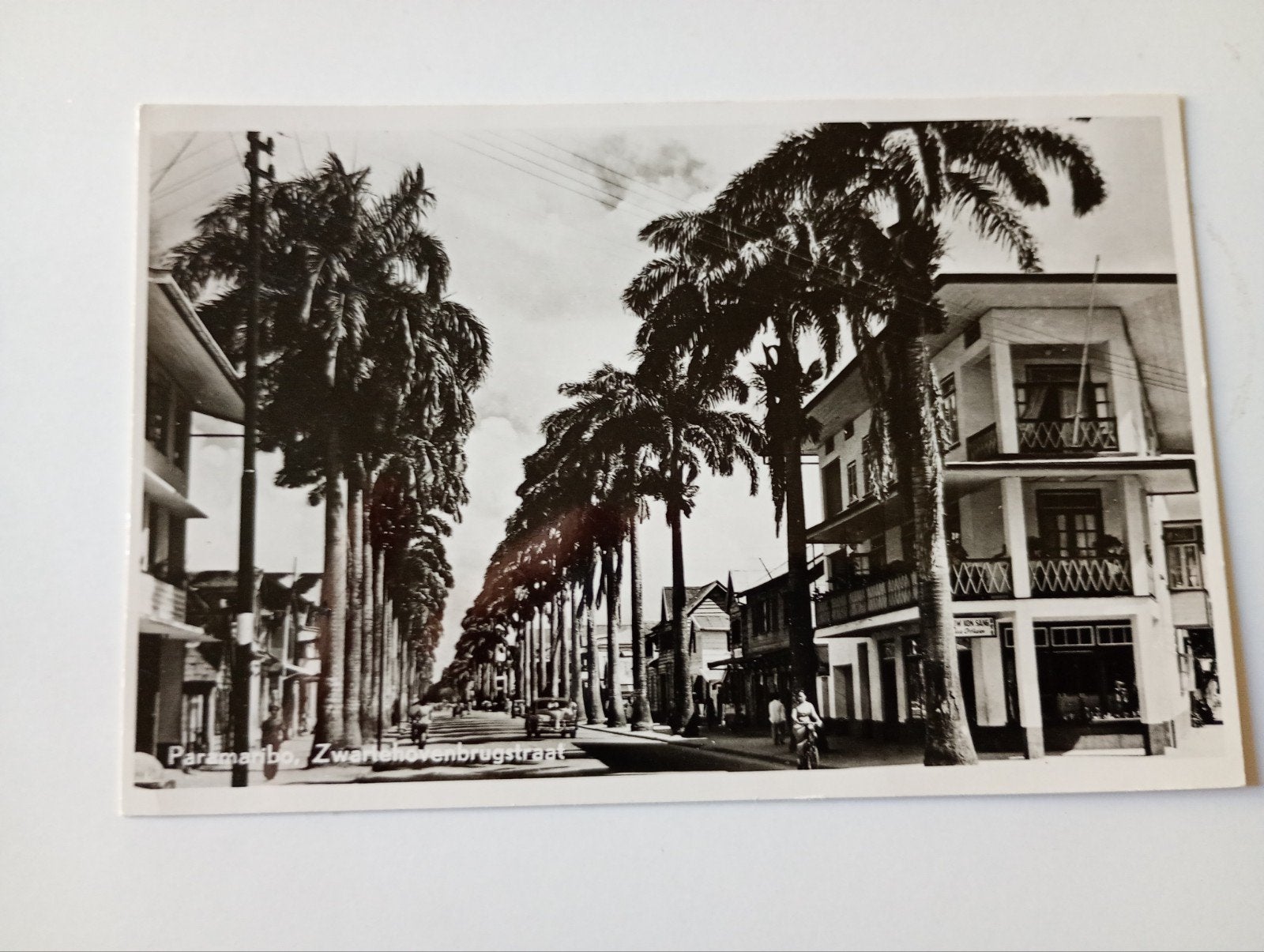 Suriname Paramaribo Zwartehovenbrugstraat, Verzamelen, Ophalen of Verzenden, 1940 tot 1960, Gelopen, Buiten Europa