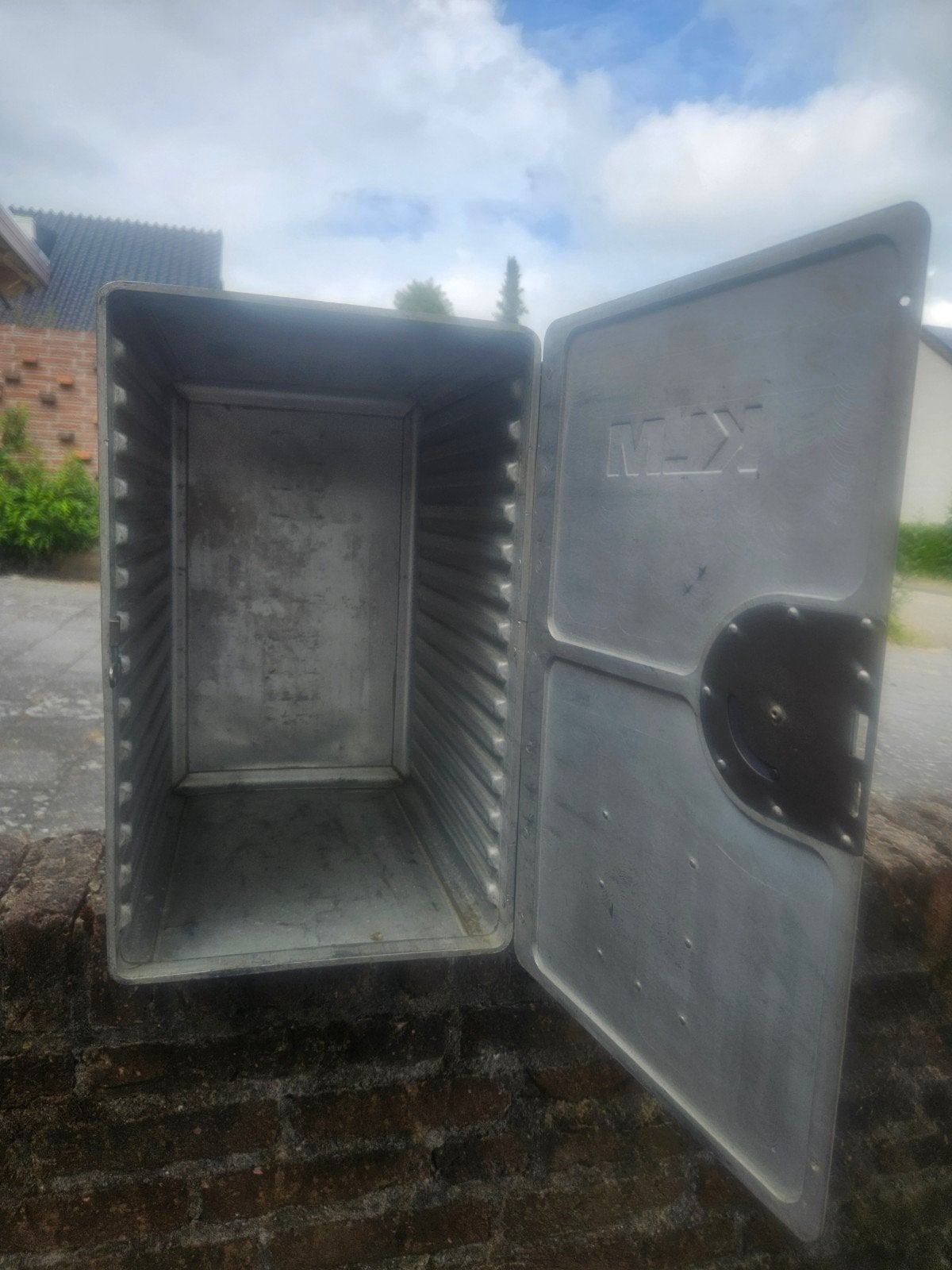Vintage KLM Vliegtuig Trolley - Aluminium Box, Ophalen, Gebruikt, 1 t/m 20