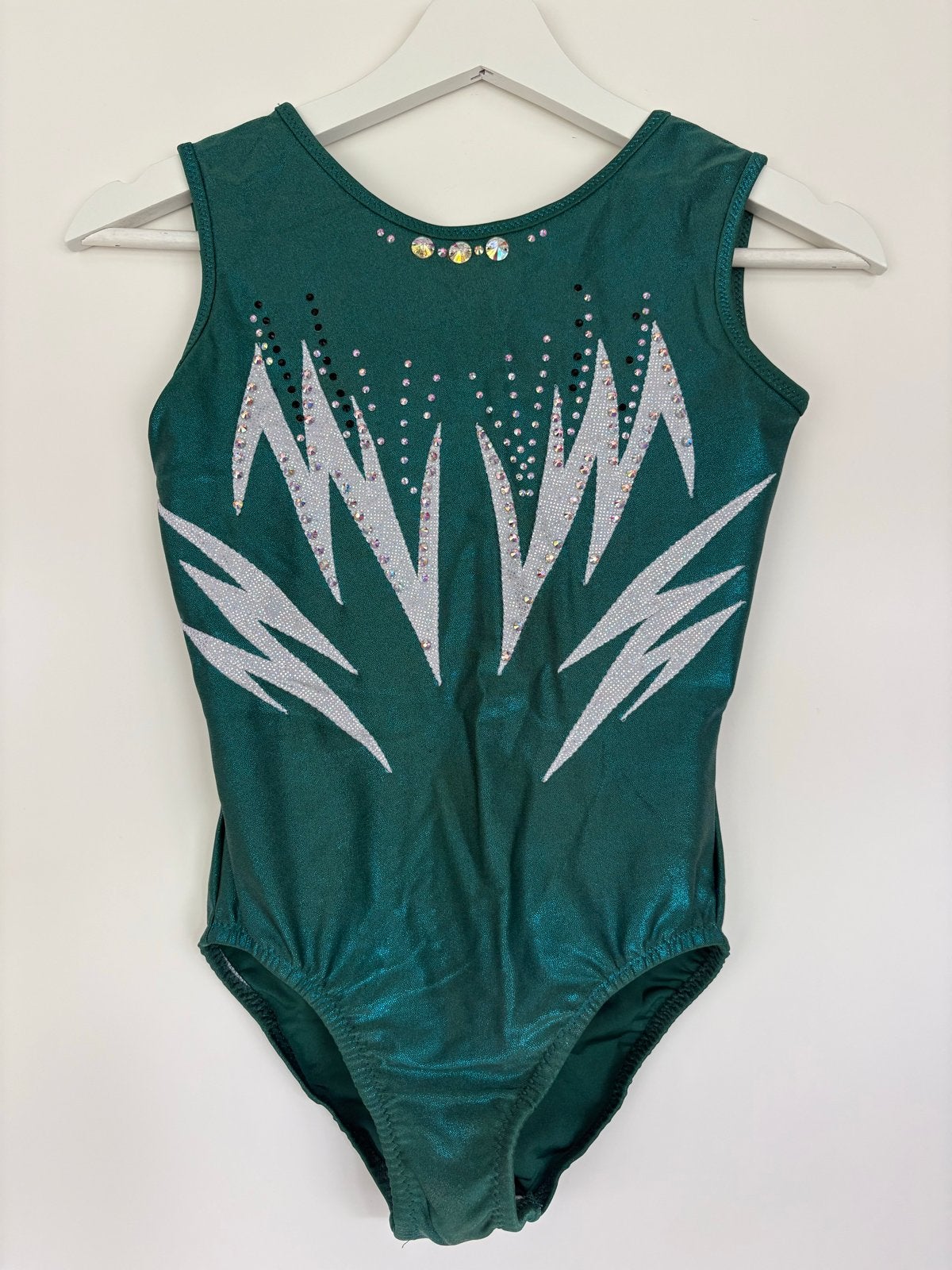 Turnpakje met shorts en scrunchie, Ophalen of Verzenden, Zo goed als nieuw, Turnpak(je), Groen