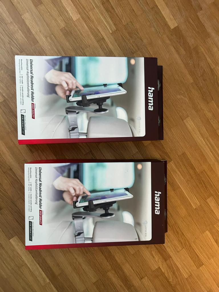 HAMA Hoofdsteunen tablet 7-11’ auto, Ophalen of Verzenden, Zo goed als nieuw