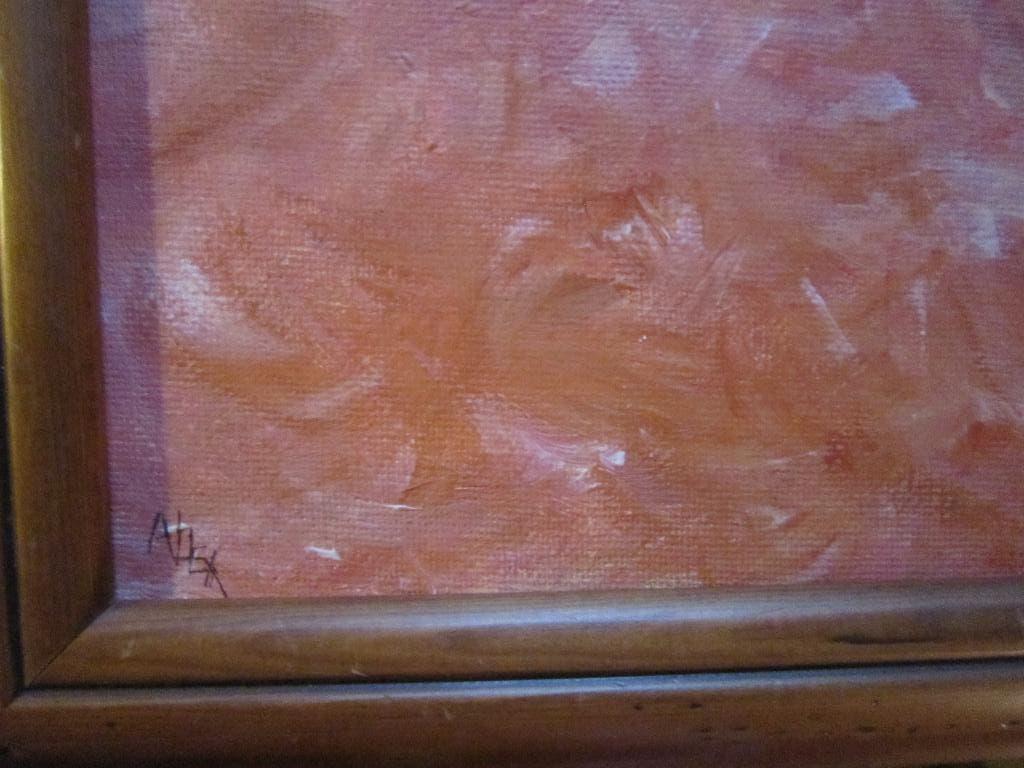 Mooie schilderij achterzijde v/e Naakte Dame gesign., Ophalen of Verzenden