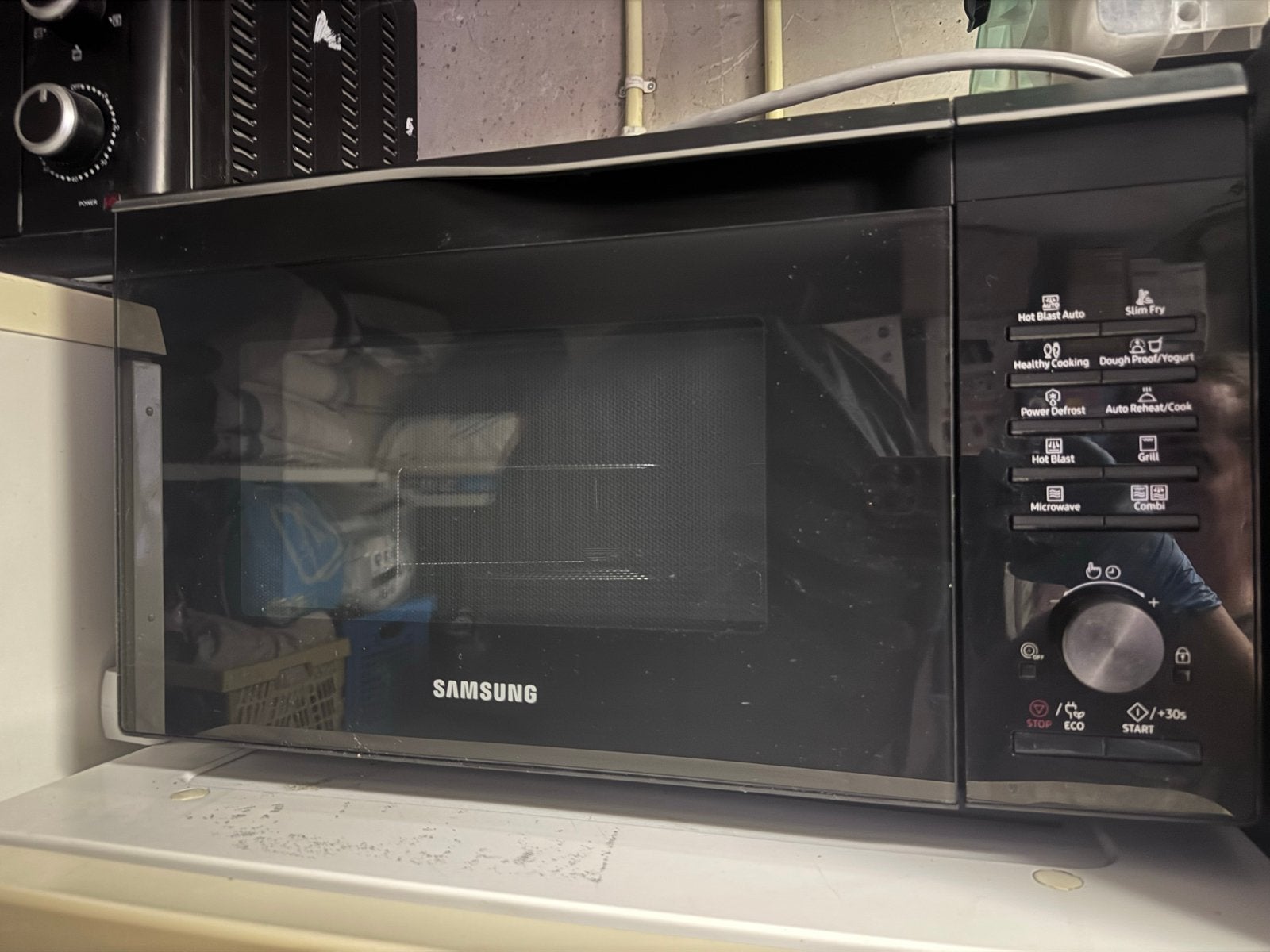 Samsung MC28M6055KK combimagnetron, Witgoed en Apparatuur, Ophalen, Combimagnetron, Gebruikt, Grill