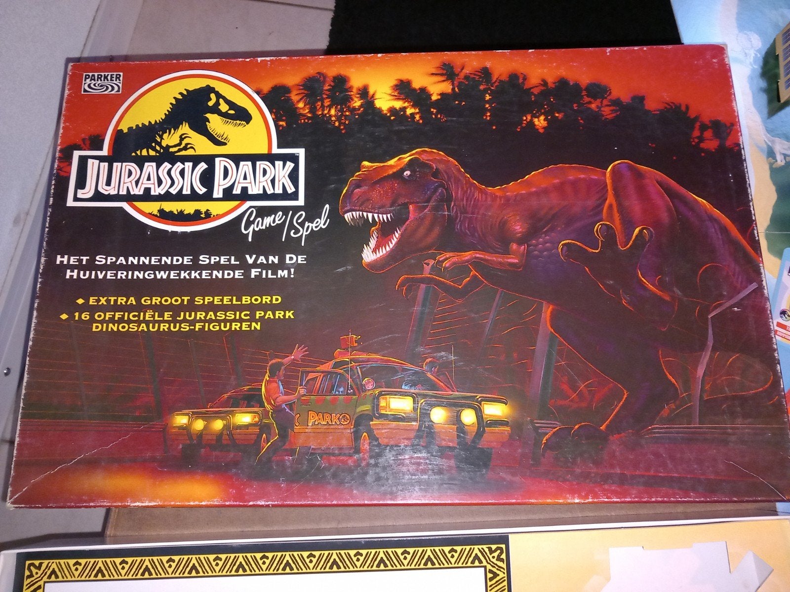 Jurassic Park Bordspel - Het Spannende Spel van de Film, Hobby en Vrije tijd, Gezelschapsspellen | Bordspellen, Parker, Gebruikt