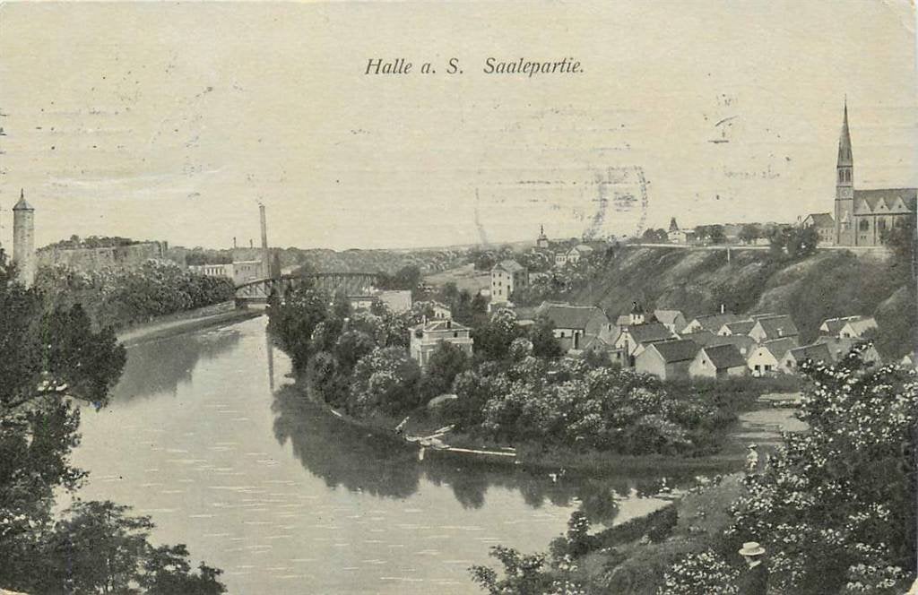 381-178-003 Halle Saalepartie, Verzenden, Voor 1920, Duitsland