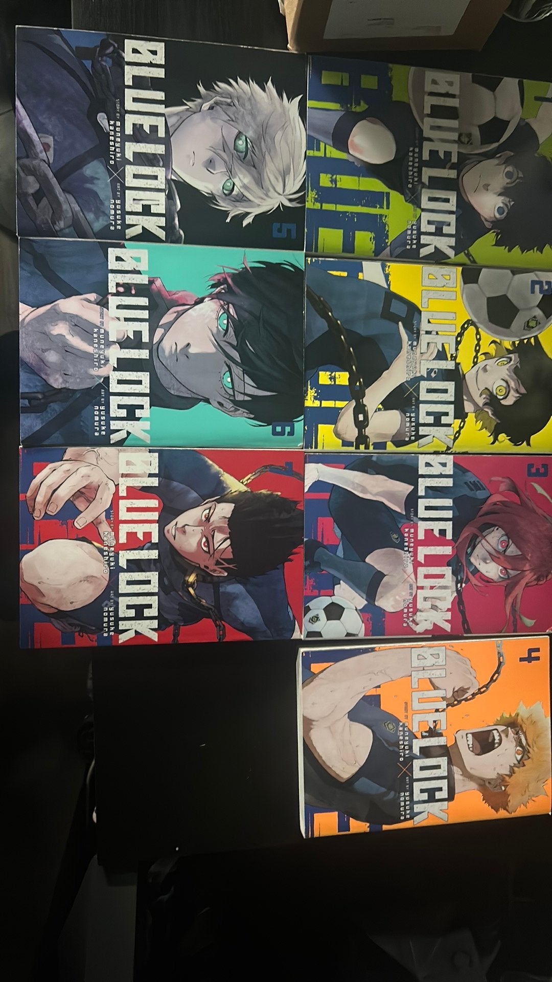 Bluelock manga volume 1-7, Ophalen of Verzenden, Zo goed als nieuw, Wetenschap en Natuur