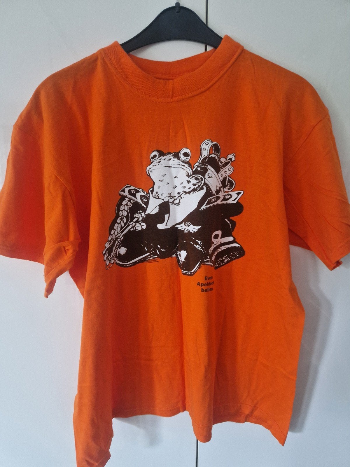 Oranje T-shirt "Even Apeldoorn bellen" - maat XL - nieuw., Ophalen, Nieuw, Oranje of Koningsdag