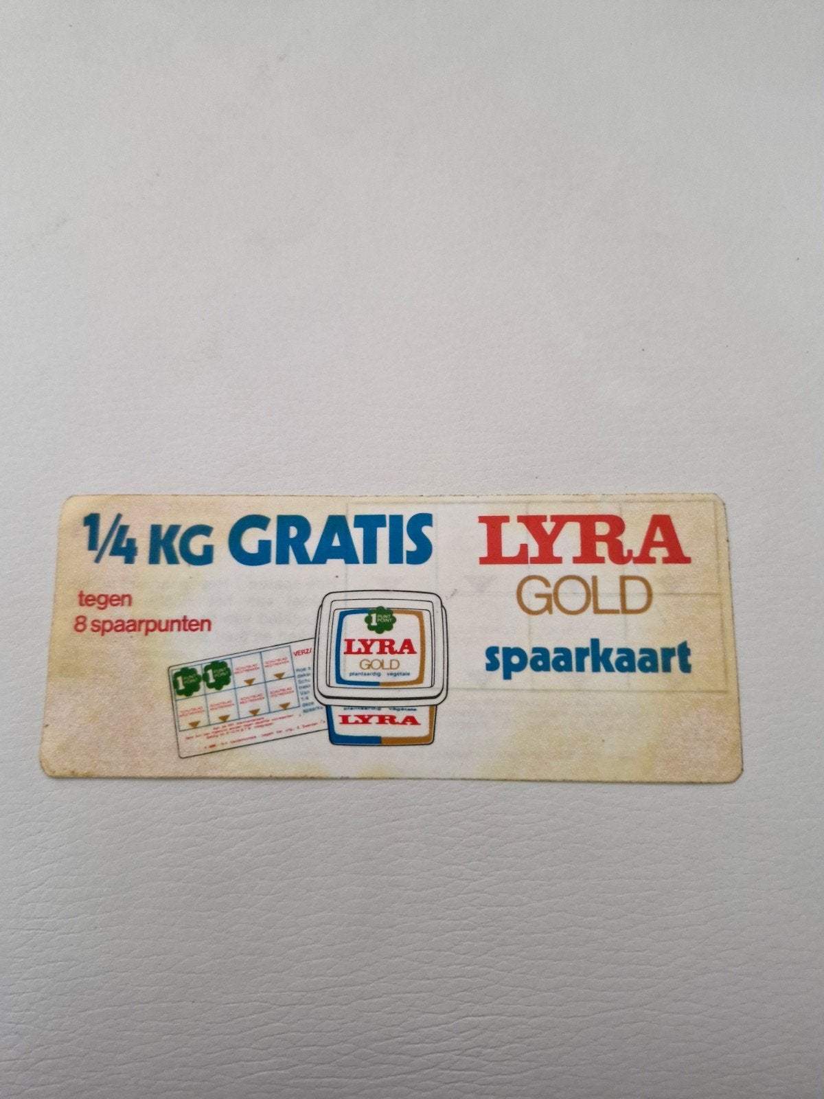 10046 Vintage Lyra Gold spaarkaart - 1/4 KG gratis, Ophalen of Verzenden, Gebruikt, Merk