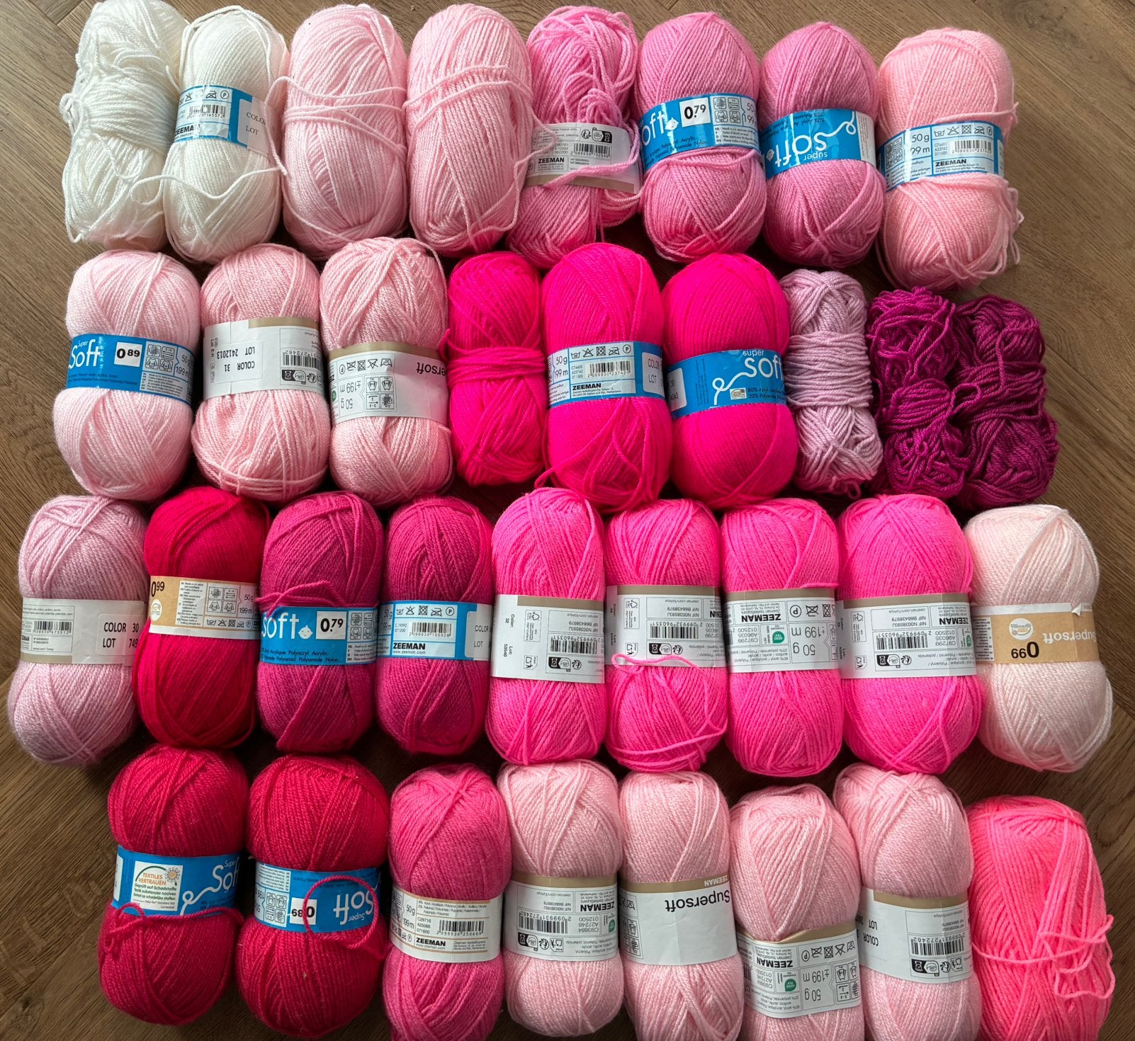 Mega pakket Zeeman Supersoft, Verzenden, Zo goed als nieuw, Breien of Haken, Wol of Garen