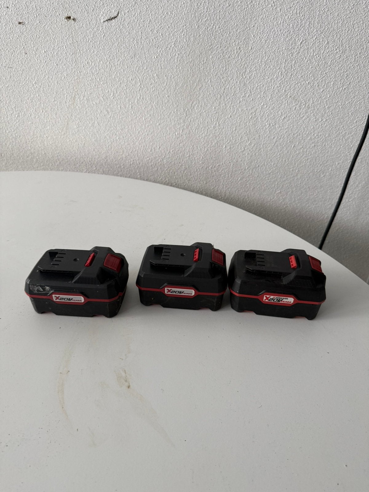 3x Parkside X20V Team accu 20V 4,0 Ah, Zo goed als nieuw