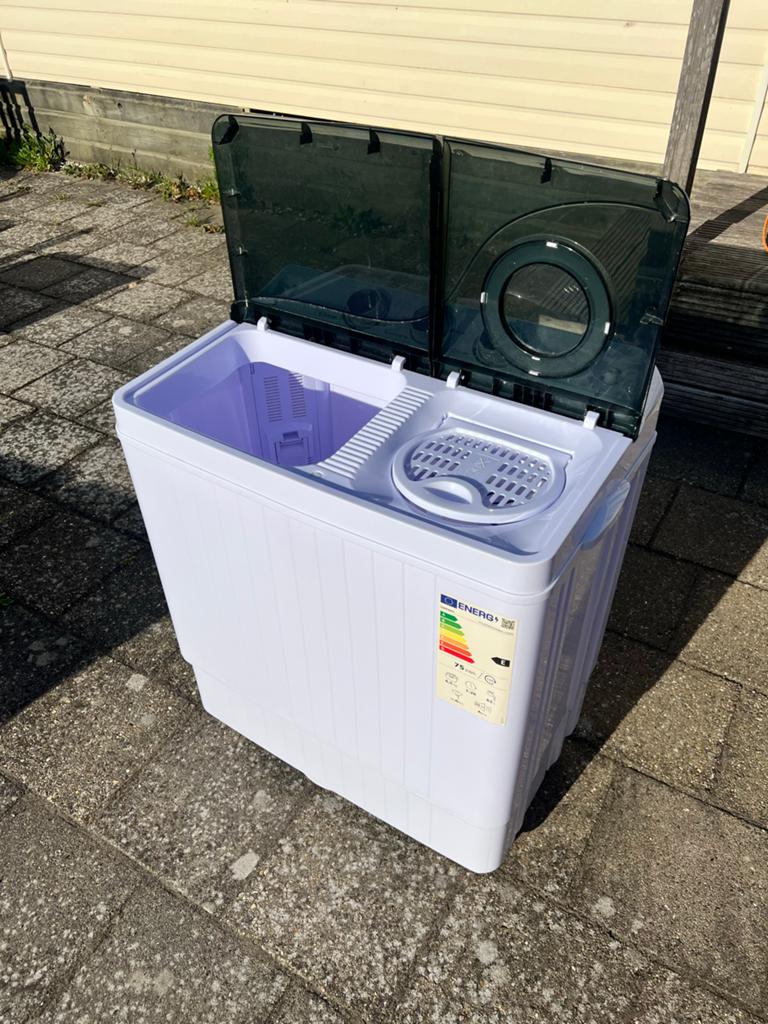 Compacte Wasmachine Costway 6.5 kg, Witgoed en Apparatuur, Wasmachines, Ophalen, 6 tot 8 kg, Minder dan 1200 toeren, Bovenlader