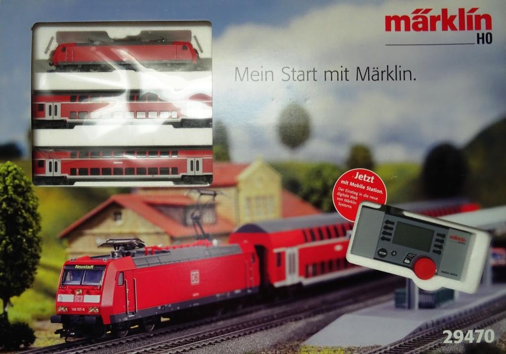 Märklin 29470 + 43584 - 85 - 86 DB Dubbeldekkers, Wisselstroom, Treinset, Nieuw, Ophalen of Verzenden