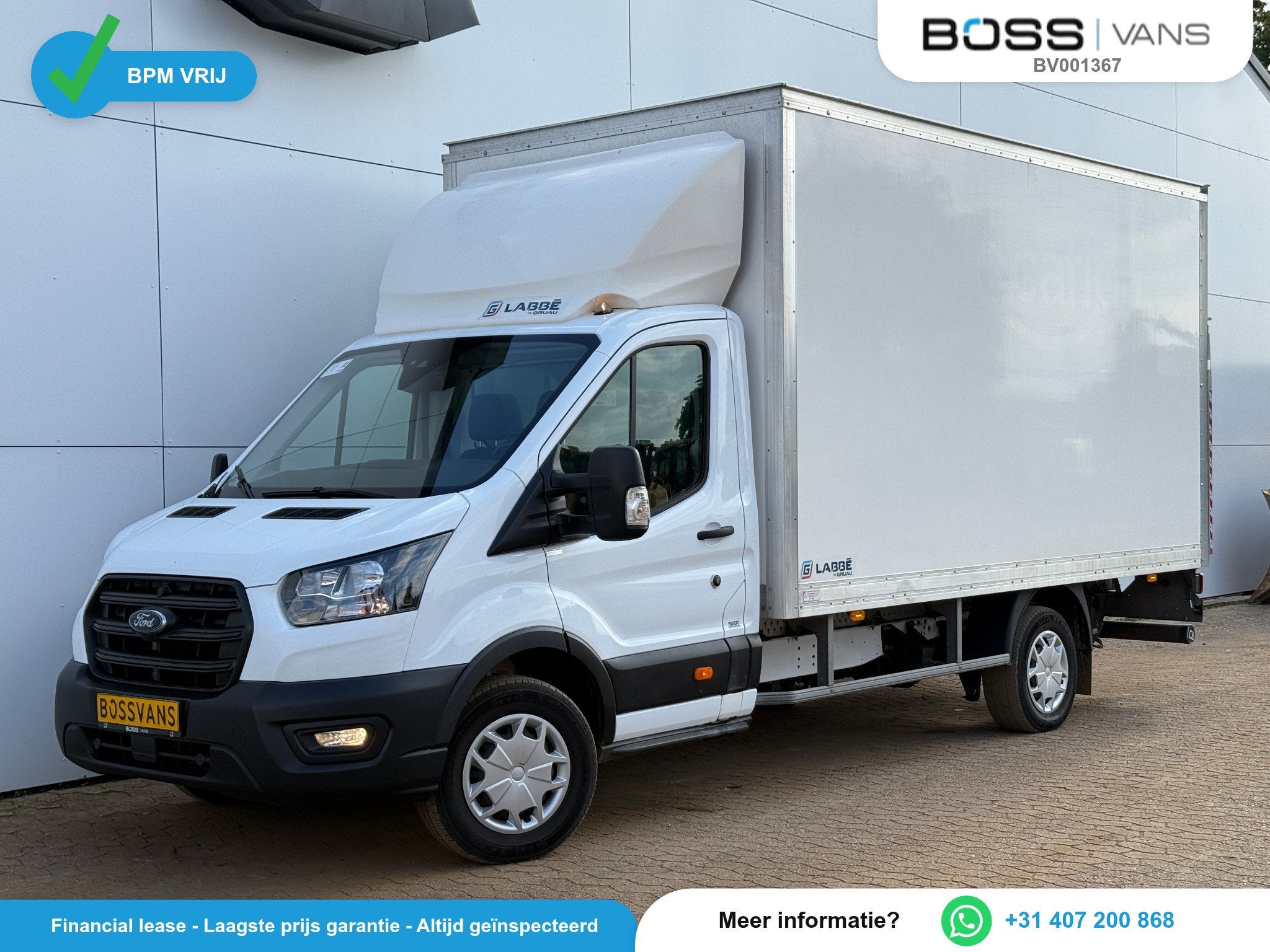 Ford Transit Transit 2.0 TDCI 130PK (bj 2024), Auto's, Achterwielaandrijving, Euro 6, 4 cilinders, 2000 kg