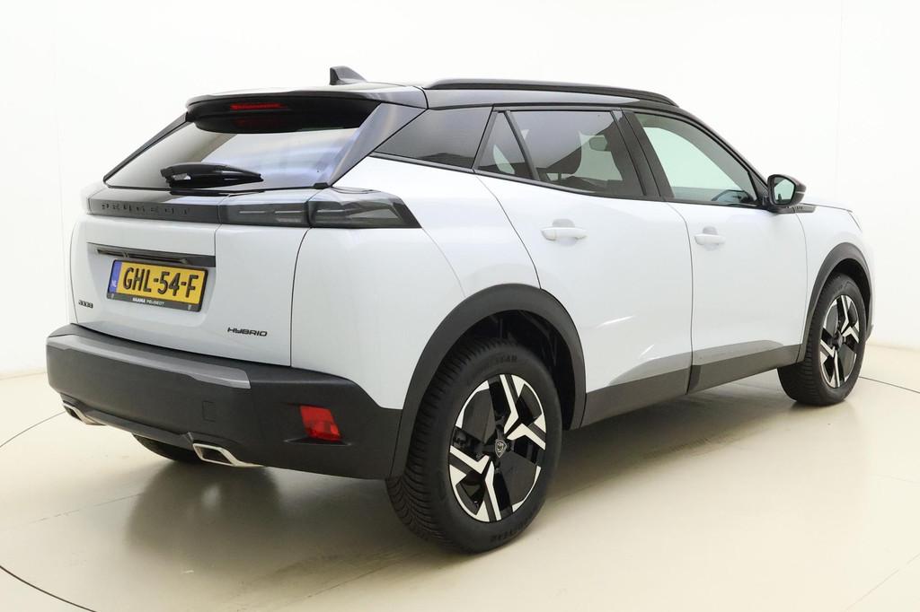 Peugeot 2008 1.2 Hybrid 136 GT | Apple carplay/Android auto, Auto's, Peugeot, Gebruikt, 1199 cc, Leder en Stof, Wit