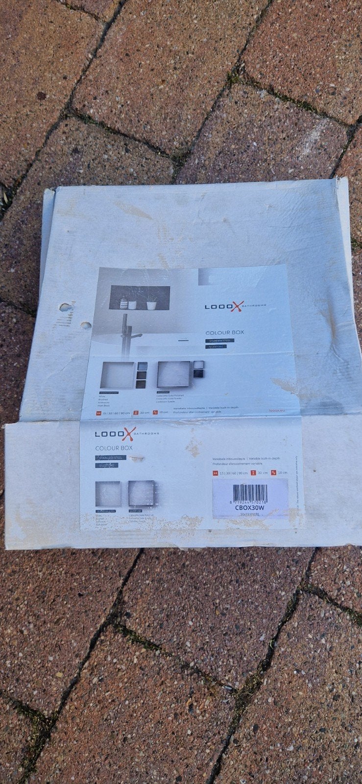In Of Opbouwnis Looox CBoX Vierkant 30x30x10 Wit, Ophalen of Verzenden