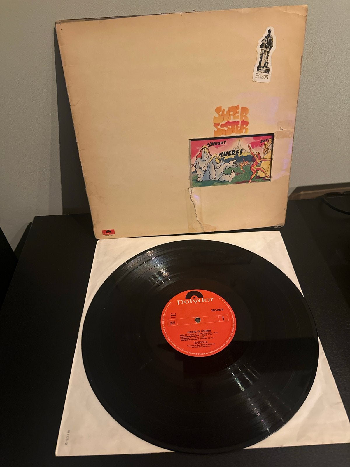 Supersister - Pudding en Gisteren LP (1972) - Prog Rock, Cd's en Dvd's, LP, Rock, Gebruikt, Originele persing