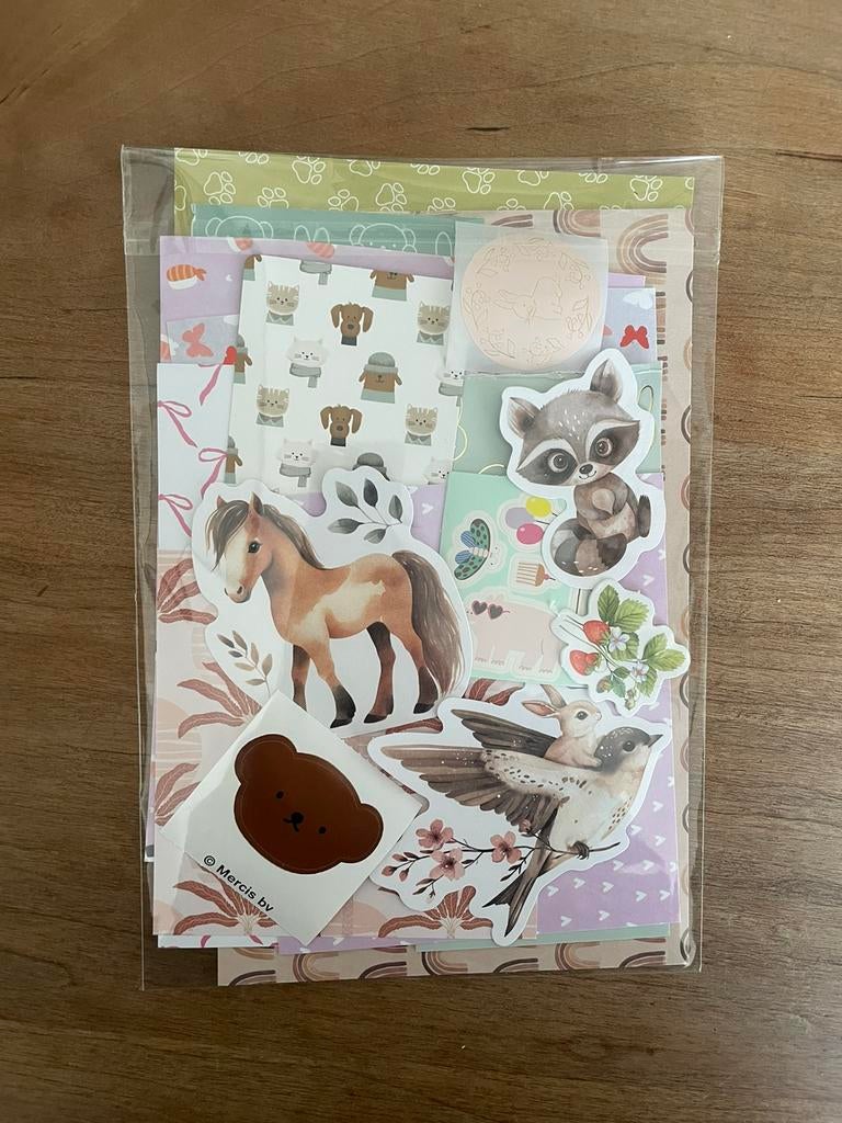Junk journal / scrapbook kit schattig thema, Hobby en Vrije tijd, Scrapbooking, Nieuw, Ophalen of Verzenden
