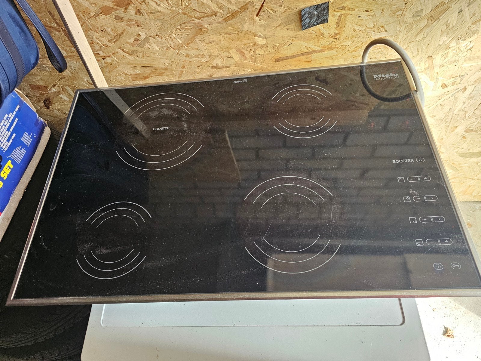 Miele Induction kookplaat, Ophalen, Gebruikt, 4 kookzones, Inbouw