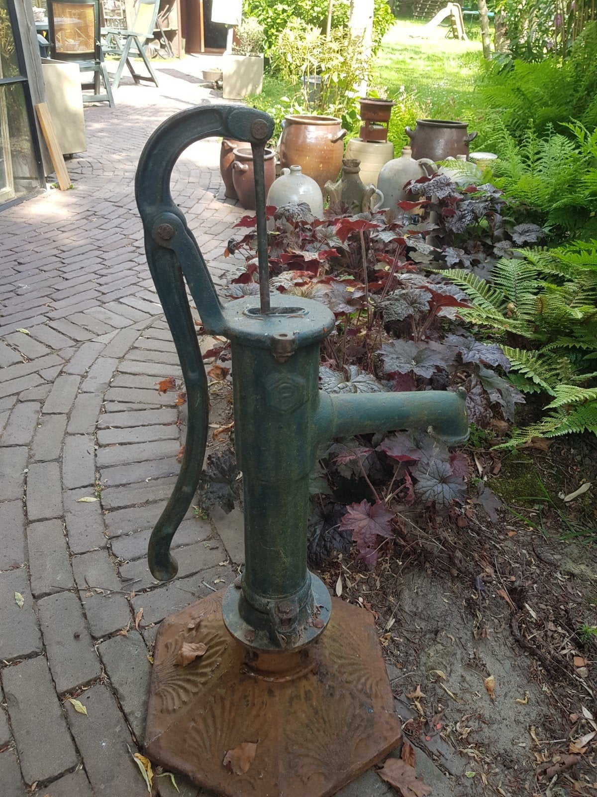Decoratie waterpomp, Ophalen, Gebruikt, Gietijzer, Overige typen