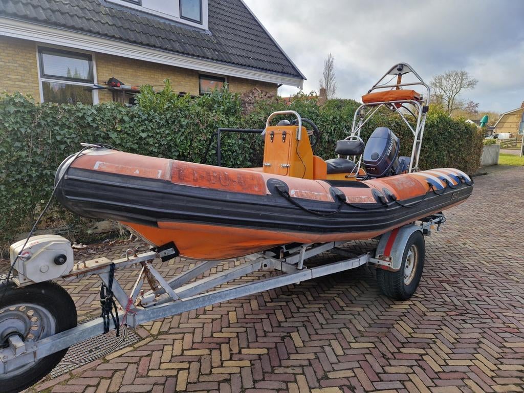 Ex KNRM  RIB type Float, Watersport en Boten, Ophalen, Gebruikt, Benzine