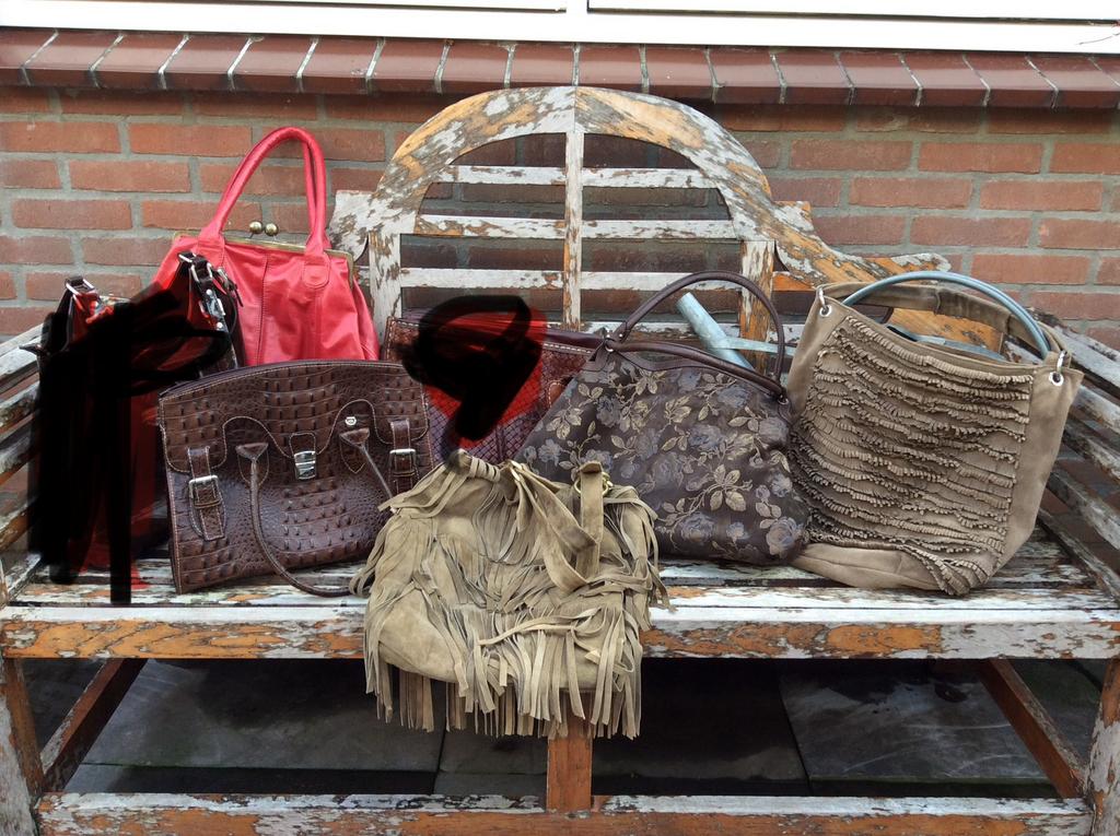 Fab tassen franje tassen leder tas leder tassen, Ophalen of Verzenden, Zo goed als nieuw, Groen, Handtas