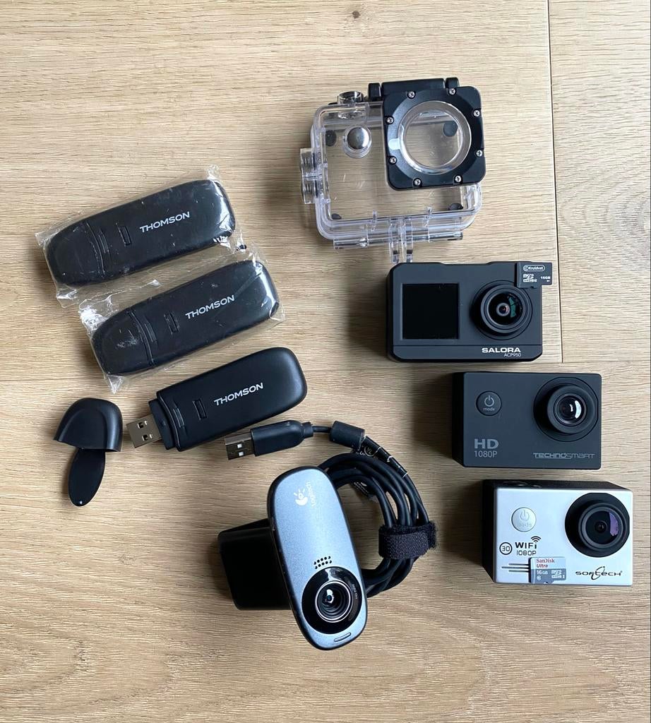 Diverse Action Camera's en Accessoires, Ophalen of Verzenden, Gebruikt, Overige merken