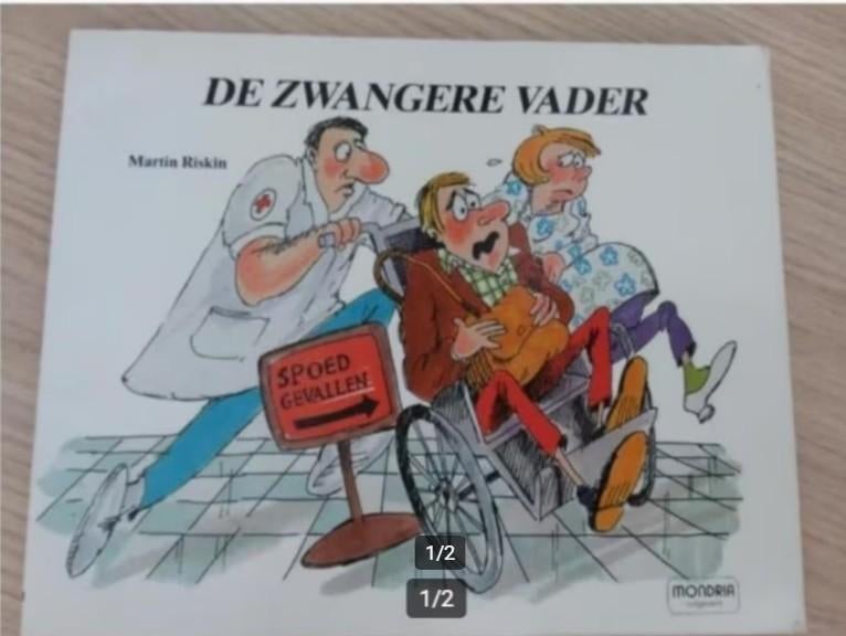 M. Riskin - De zwangere vader, Ophalen of Verzenden, Zo goed als nieuw, Verhalen