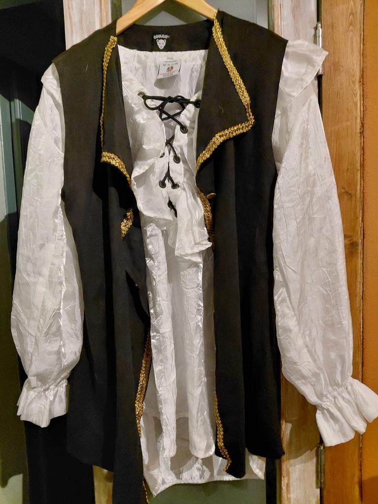 Piratenkostuum dames L, Ophalen of Verzenden, Zo goed als nieuw, Carnaval