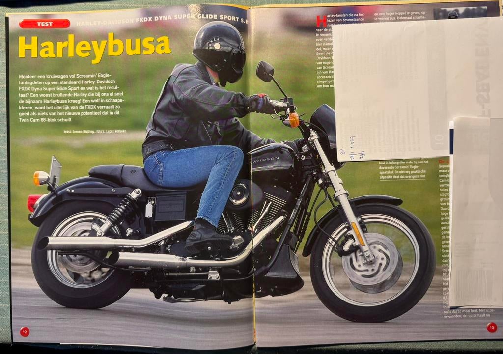 Test Harley FXDX Dyna Super Glide Sport S.E., Verzenden, Zo goed als nieuw, Motoren