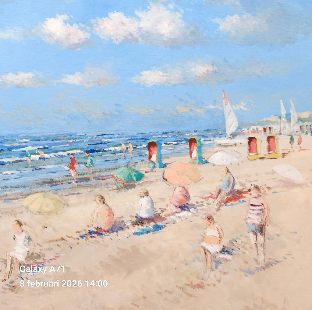 VAN NOORT - GROOT STRANDGEZICHT, Antiek en Kunst, Ophalen of Verzenden