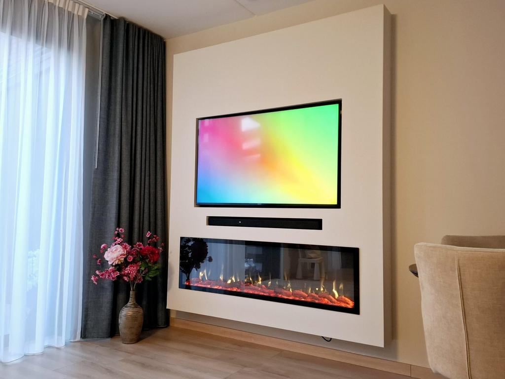Cinewall ACTIE op maat inclusief sfeerhaard ACTIE!!, Huis en Inrichting, Haarden, Ophalen of Verzenden