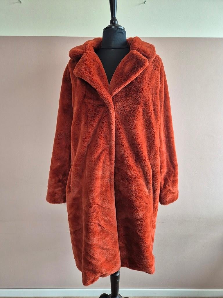 Carnavals bontjas effen Roest Bruin/Rood, maat XL, Jas thema, Kleding | Heren, Hema, Carnaval, Maat 56/58 (XL), Ophalen of Verzenden