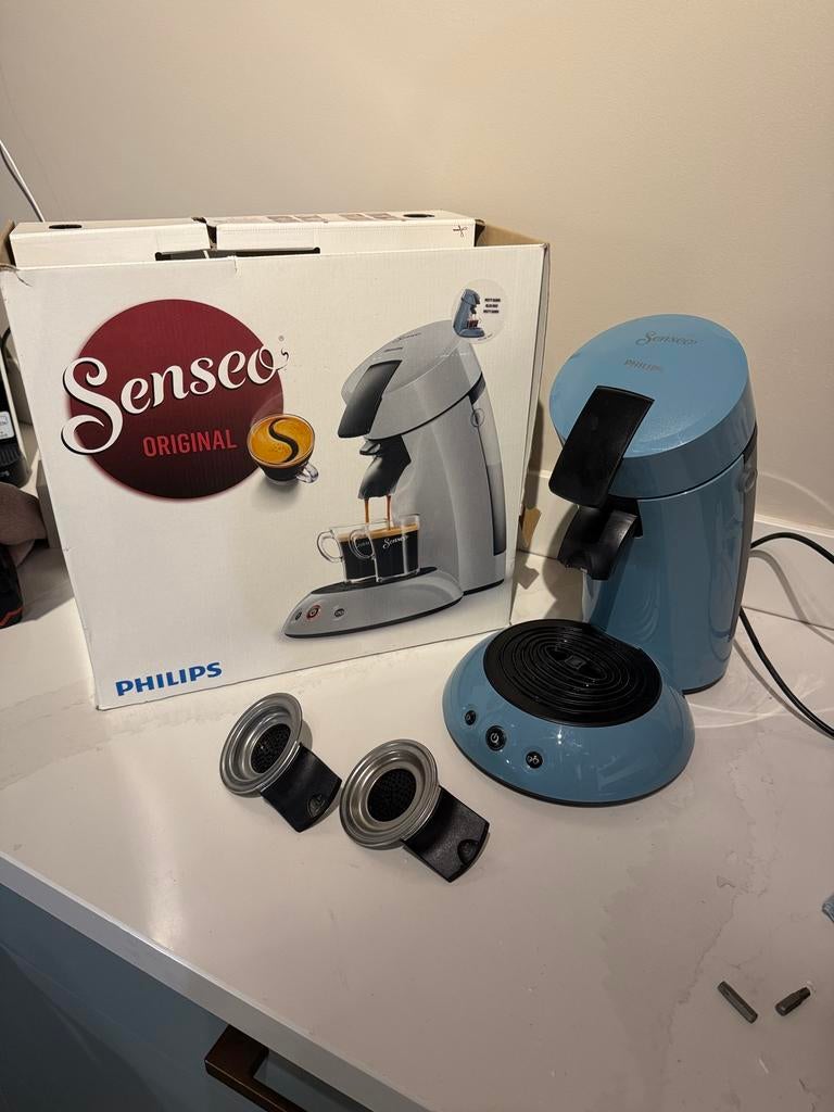 Senseo koffiezetapparaat blauw, Witgoed en Apparatuur, Ophalen of Verzenden, Zo goed als nieuw, Koffiemachine