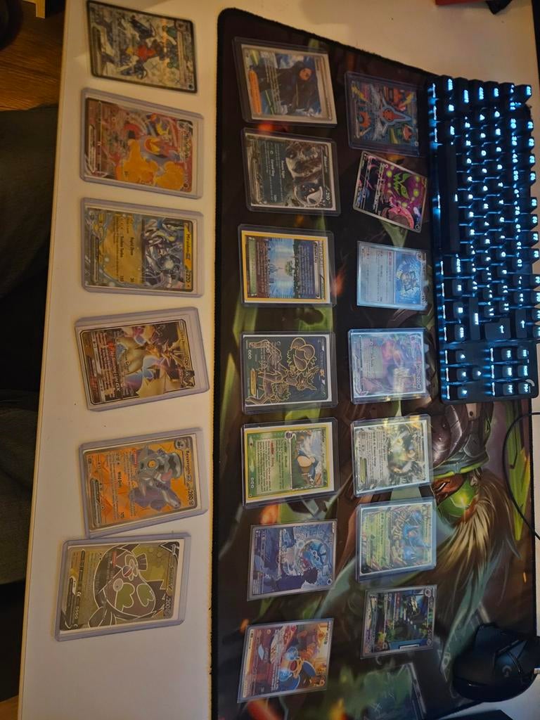 Pokemon Kaarten - Meteen Gesleeved - Mint/Near Mint, Ophalen of Verzenden, Zo goed als nieuw, Losse kaart, Foil