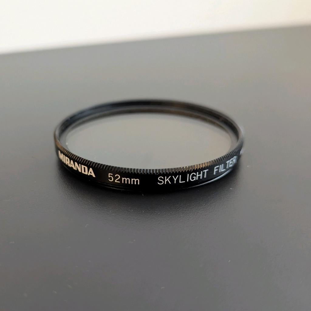 Vintage Miranda 52mm Skylight Filter | MINT condition |, Overige merken, Gebruikt, UV-filter, Ophalen of Verzenden