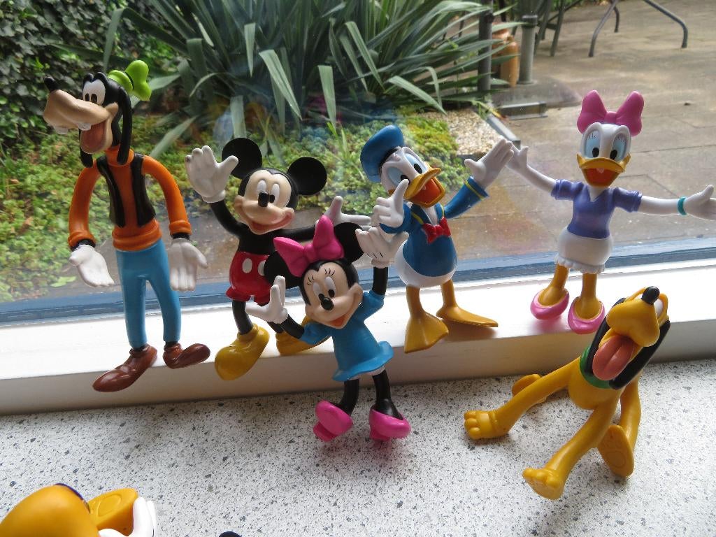 Disney Buigfiguren Minnie en Mickey Mouse Katrien en Donald, Verzamelen, Poppetjes en Figuurtjes, Ophalen of Verzenden, Zo goed als nieuw